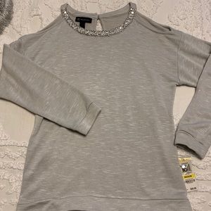 New with tags INC cold shoulder sweatshirt